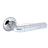 Ручки раздельные для входных дверей Avers H-0863-A-CR (Spindle 130) хром